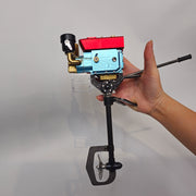 RETROL 2.6cc Single Cylinder 4-Stroke Gasoline Engine Mount Kit with Underwater Propeller Tail Assembly & Mounting Bracket for 1-1.3m Model Fishing Boats - enginediyshop