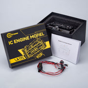 HOWIN ENGINE L4-172 17.2cc SOHC Inline Four-cylinder Four-stroke Water-cooled Electric Nitro Internal Combustion Engine Model for 1/6 1/8 RC Cars Ships enginediyshop