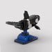 MOC-216387 Orca Whale Building Blocks Set, Black and White Marine Creature Brick Set with Display Base(329PCS) enginediyshop