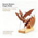 Wooden Western Mythical Creature Model – Articulated Gothic Fantasy Desktop Sculpture enginediyshop