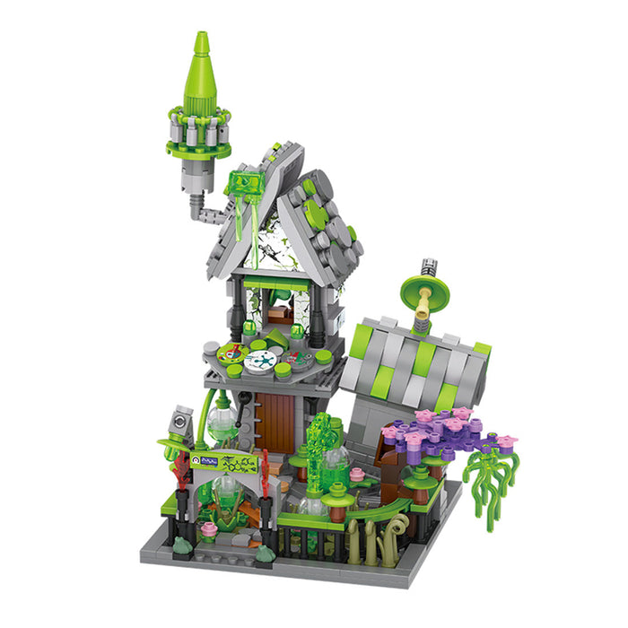 Halloween Mad Green House Building Blocks Set(758PCS) enginediyshop