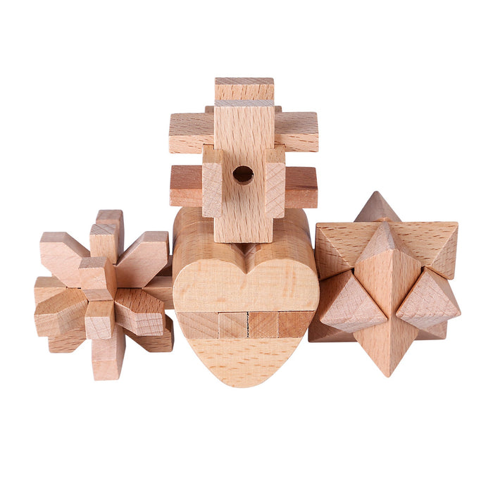 Advent Calendar Brain Teaser Adventskalender 24Pcs Wooden Lock Metal Brain Teasers Puzzle Toy for Adults and Kids - Christmas Type 4 enginediyshop