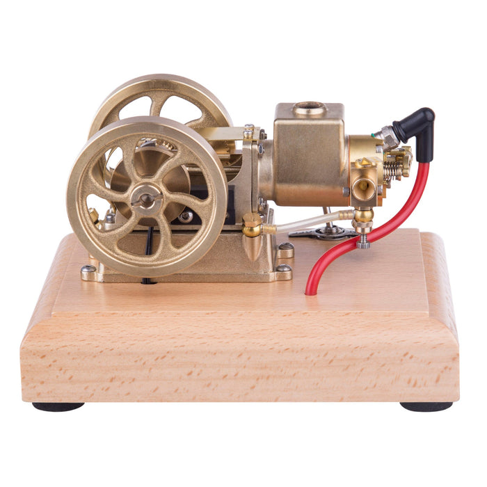Mini 1.6cc Water-cooled Single-cylinder 4-stroke Gasoline Engine Internal Combustion Engine Model with Wooden Base enginediyshop