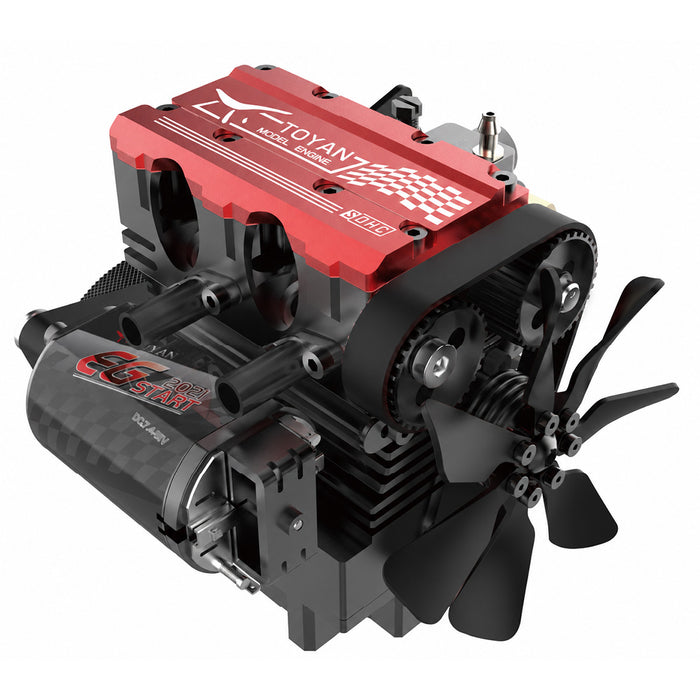 TOYAN FS-L200GC 7cc Mini Inline Twin-Cylinder 4-Stroke Air-Cooled Gasoline L2 Engine Kit – KIT Version