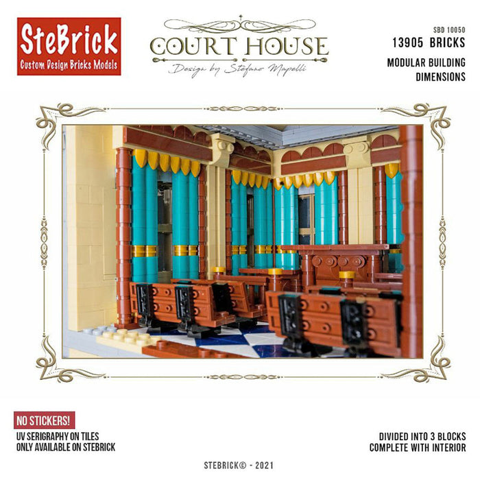 MOC-77106 The Court House Building Blocks DIY Small Particle Model without Stickers(13905PCS ） enginediyshop