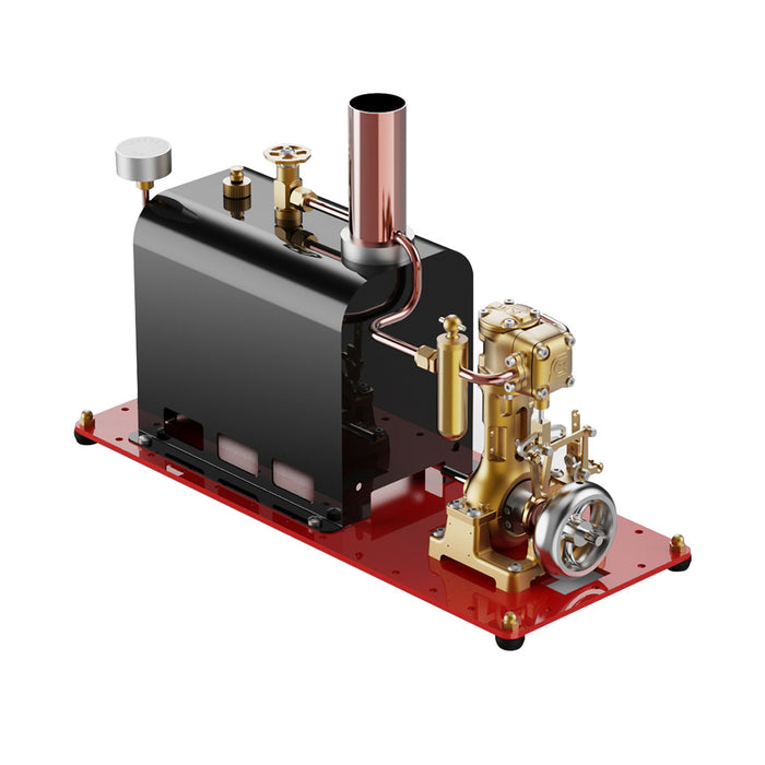 RW-BL1K Steam Engine and Boiler Model Kit for Steam Boat Mini Reversible Reciprocating Single-Cylinder Steam Engine Kit