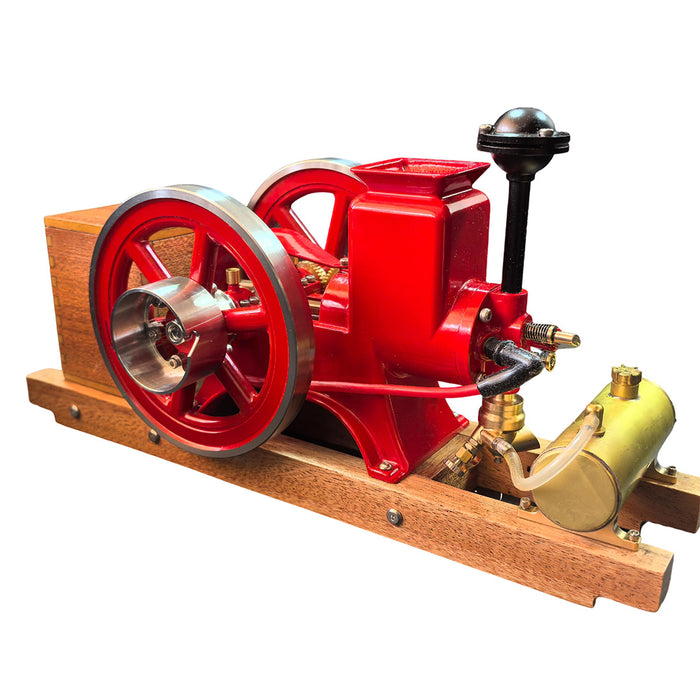 RETROL & OKMO B02 Hit and Miss Engine Model Retro Miniature Horizontal Single-Cylinder 4-Stroke Gasoline Engine