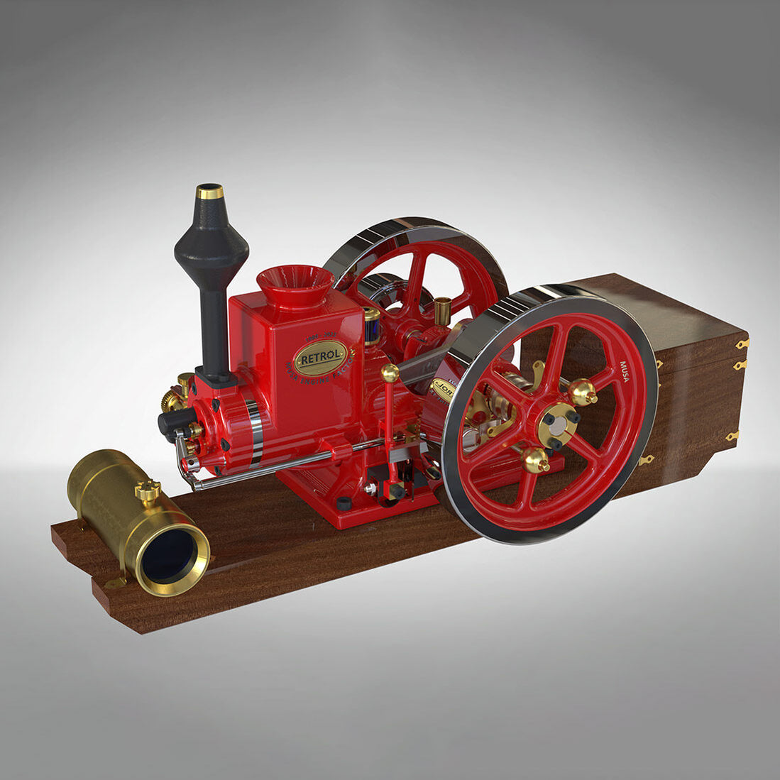 Hit Miss Model Engine RETROL HM-01 7cc Antique Hit and Miss Model - Working 4-Stroke Horizon ...