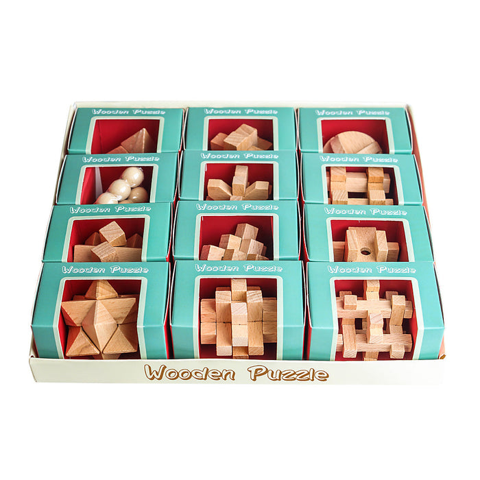 Advent Calendar Filler - Make Yours  12-piece beech wood lock set educational toy enginediyshop