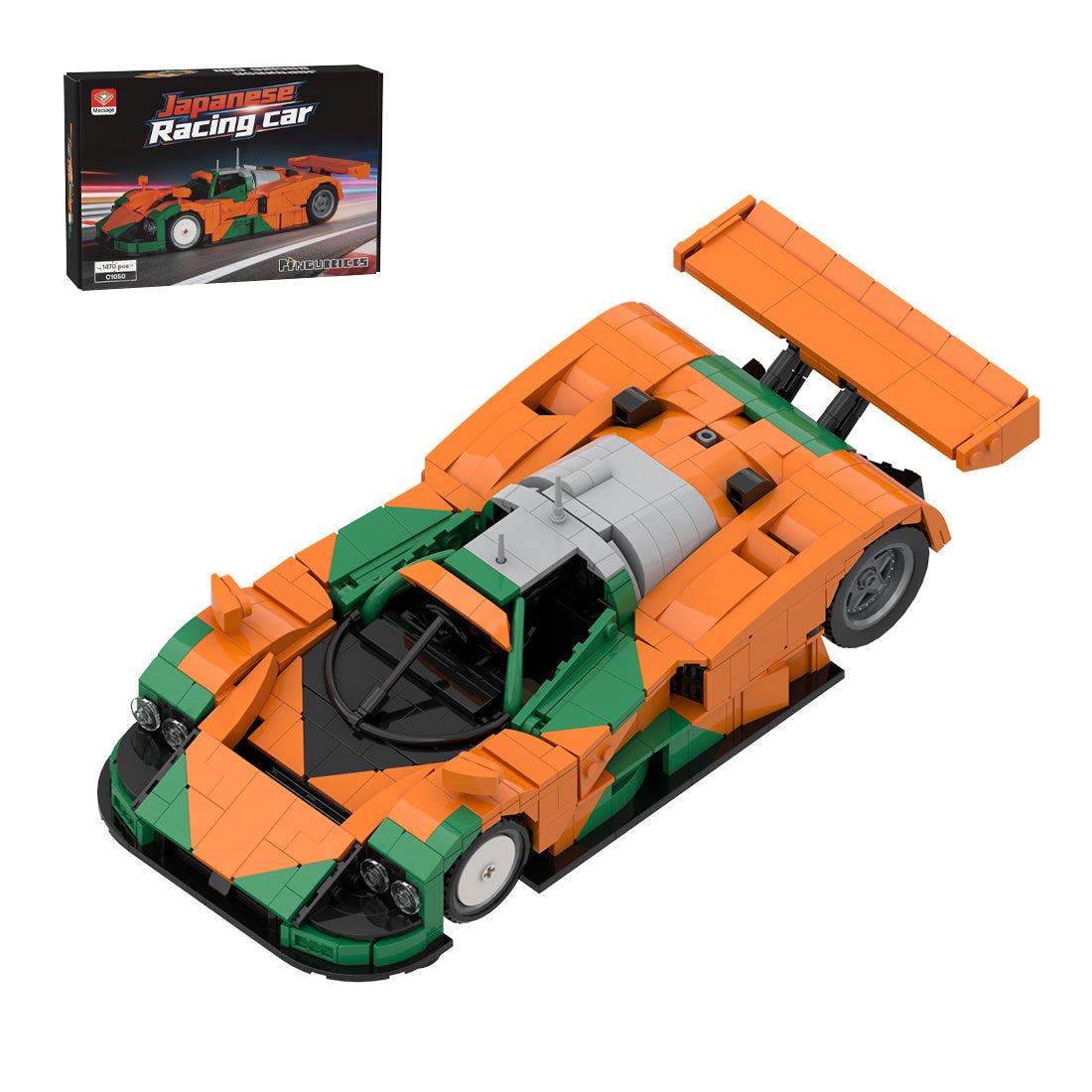 昭和レトロ　浅草玩具？　レーシングカー MOC-Japanese Winning Racecar Building Blocks Set – Modular Sports
