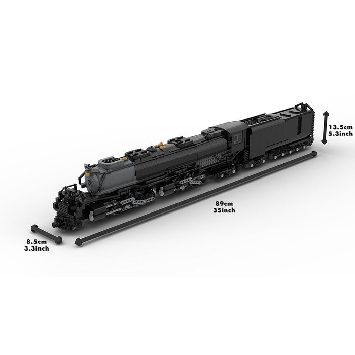 MOC-89126 1/40 4014 Big Boy Dynamic RC Train Model Building Blocks Set (3200pcs+/Black) enginediyshop