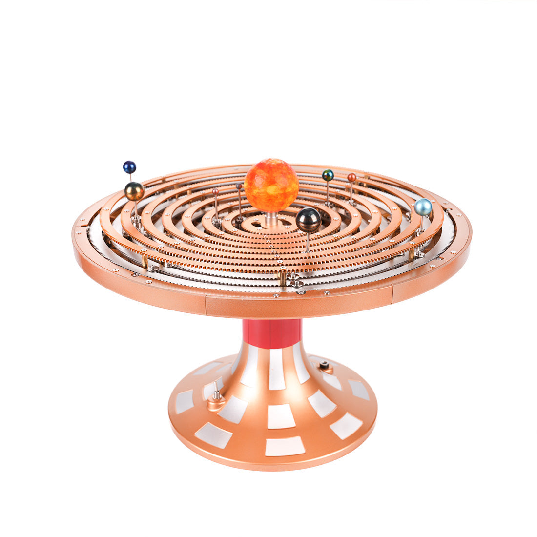 Metal DIY Mechanical Solar System Model Kit Dynamic Orbital Desk Ornam ...