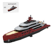 MOC-254412 120CM Modular Luxury Yacht Building Blocks Set-15639PCS enginediyshop