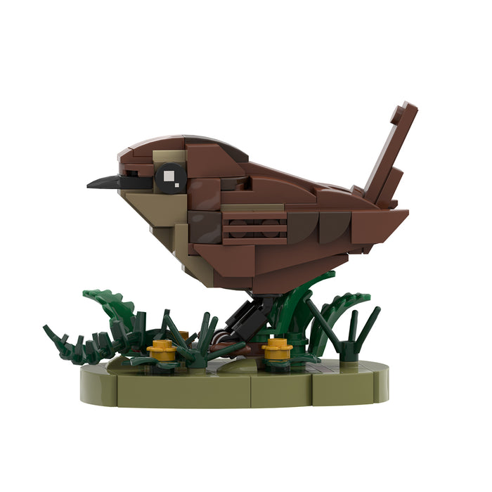 MOC-244558 Nature-Themed Wren Bird Building Blocks Set(153PCS)