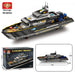 Mocsage MOC-185307 1/30 Scale Luxury Super-yacht Building Blocks Set-4421PCS enginediyshop