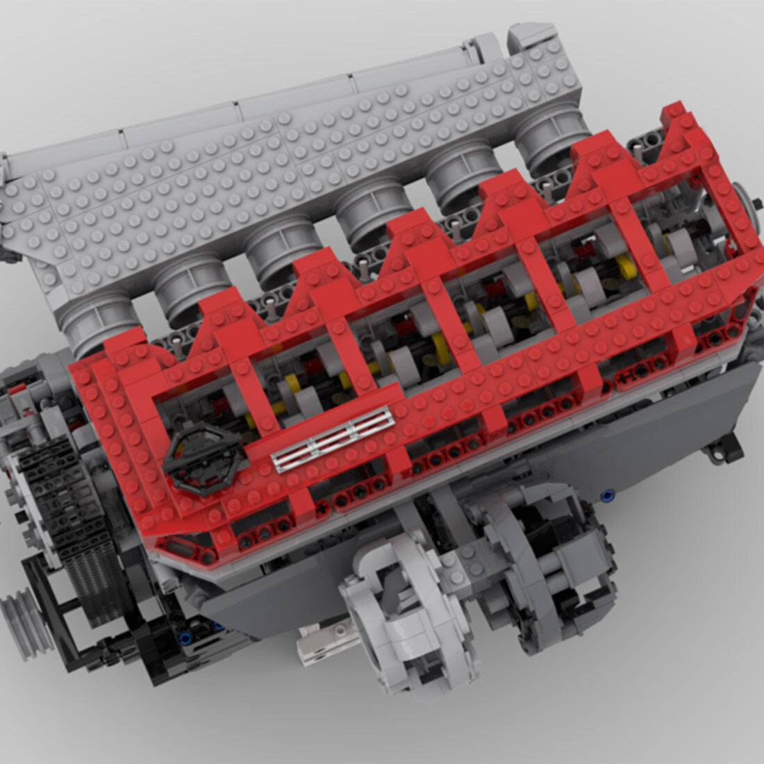 MOC RB-26 Six-Cylinder Four-Stroke Gasoline Engine Model Building Blocks Toy Set -1985PCS-Build Your Own L6 Engine enginediyshop