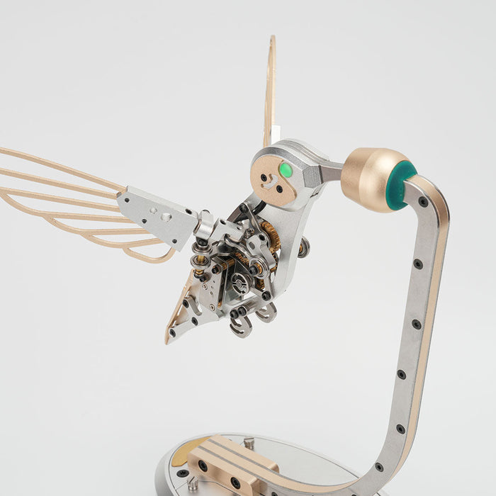 3D Metal Mechanical Hummingbird Dynamic Bionic Bird Model with Transmission DIY Assembly Kit enginediyshop