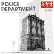 MOC-4652 Large-scale Police Department Building Blocks MOC Set Toys (4914PCS) enginediyshop