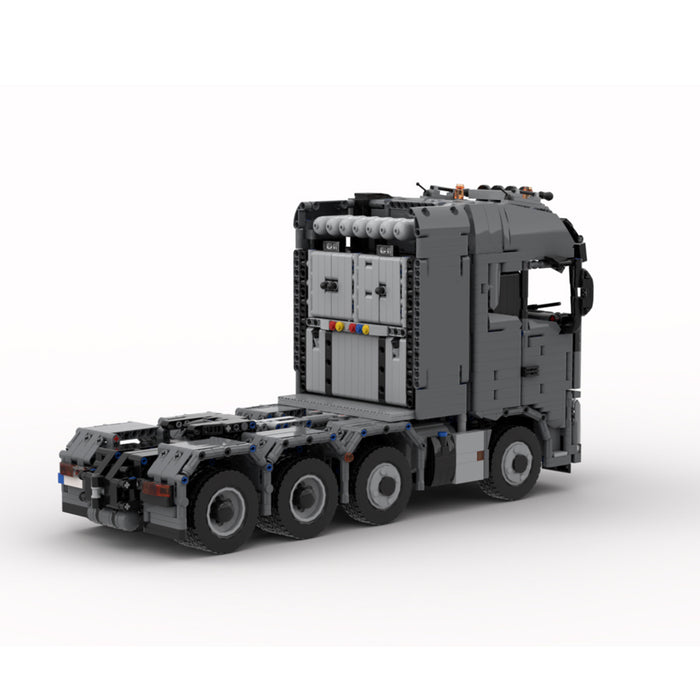 MOC-1/17 Scale Volvo FH16 Heavy Tractor Truck Building Blocks Set(Dynamic Version/Black/3291PCS