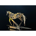 3D Metal Mechanical Horse Model DIY Dynamic Creature Assembly Sculpture with Precision Transmission Structure Powered Model Art Installation Display Kit-300+PCS enginediyshop