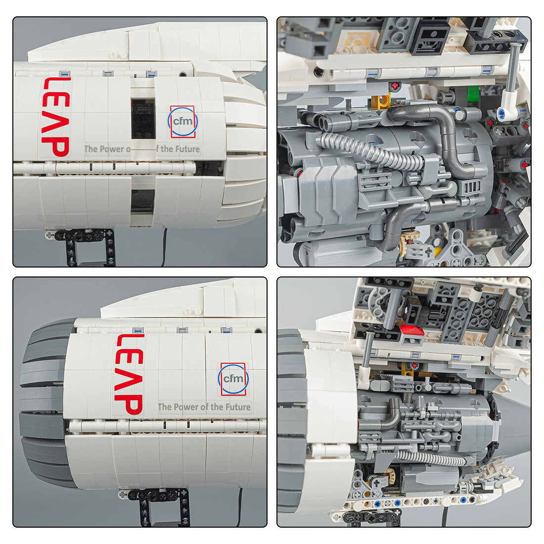 CFM LEAP Turbofan Engine Building Blocks Set 1659 PCS—— Enginediyshop ...