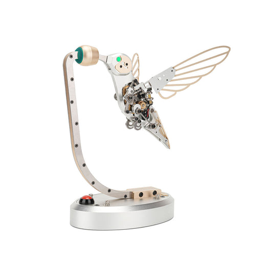 3D Metal Mechanical Hummingbird Dynamic Bionic Bird Model with Transmission DIY Assembly Kit enginediyshop