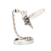 3D Metal Mechanical Hummingbird Dynamic Bionic Bird Model with Transmission DIY Assembly Kit enginediyshop