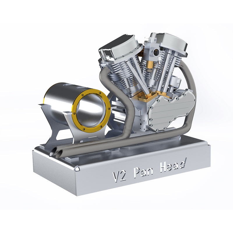 CISON Gasoline Engine Model for Motorcycles CISON FG-VT9 - 9cc V-Twin Dual Cylinder 4-Stroke Air-Cooled Gasoline Engine RC Motorcycles Engines