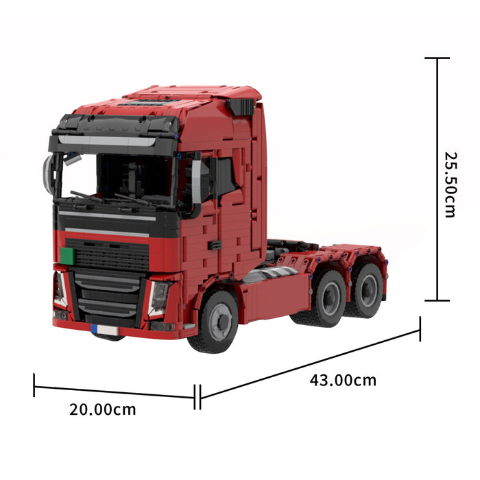 MOC-1/17 Scale Volvo FH16 Truck Building Blocks Set(Dynamic Version)