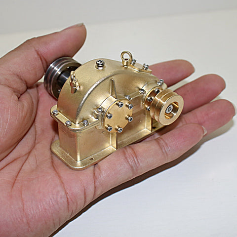 Miniatur-Getriebemotor aus Messing für Dampfmaschinen und Verbrennungsmotoren 7