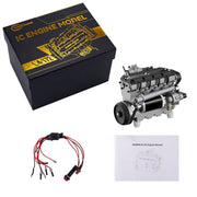 HOWIN ENGINE L4-172 17.2cc SOHC Inline Four-cylinder Four-stroke Water-cooled Electric Nitro Internal Combustion Engine Model for 1/6 1/8 RC Cars Ships enginediyshop