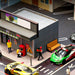 1/64 Scale "Ichiben" Convenience Store Miniature Model, Micro Scale Landscape for Photography, Desktop Collectible Display Decor (Figures & Cars Not Included) enginediyshop