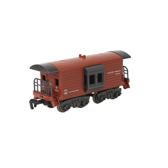 Electric RC Christmas Train Set Model with Carriage and Long Track, Gift for Boys and Girls (Model 62904B/Remote-Control Version) enginediyshop