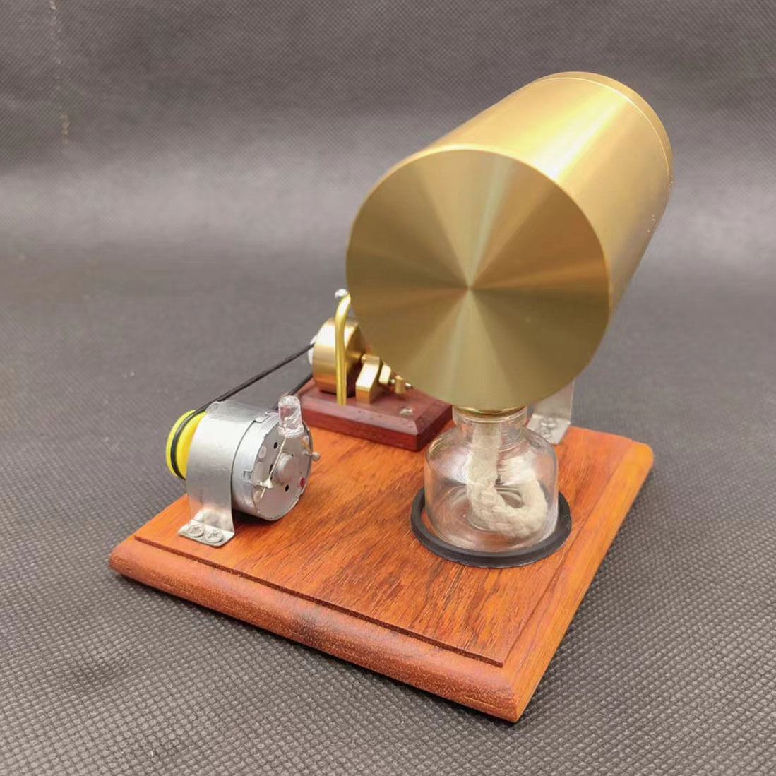 Buildable Steam Engine Generator Mini Oscillating Steam Engine & Generator Model Steam-powered Mechanic ...