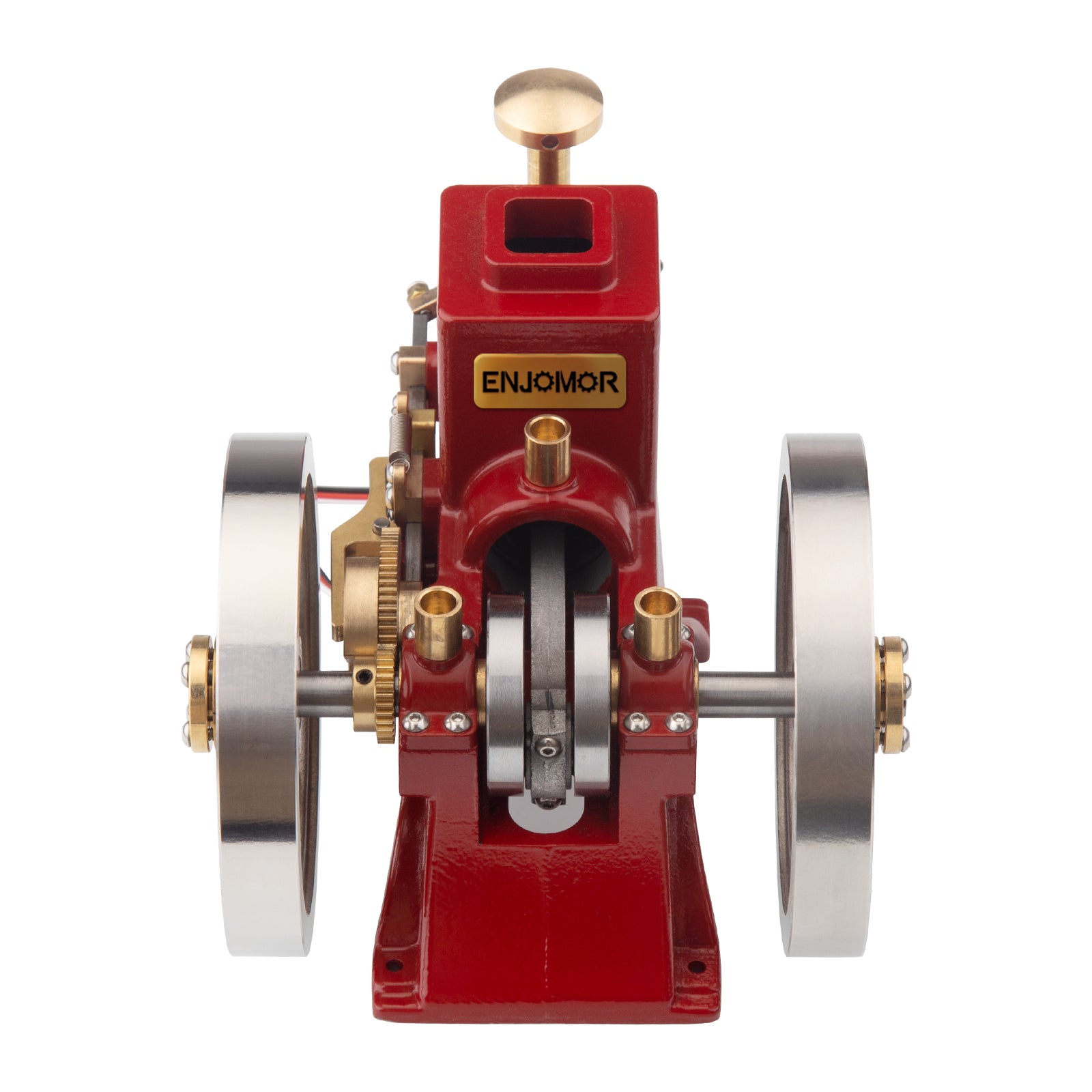 ENJOMOR 6cc Hit and Miss Engine Metal Mini Horizontal Evaporative Cool ...