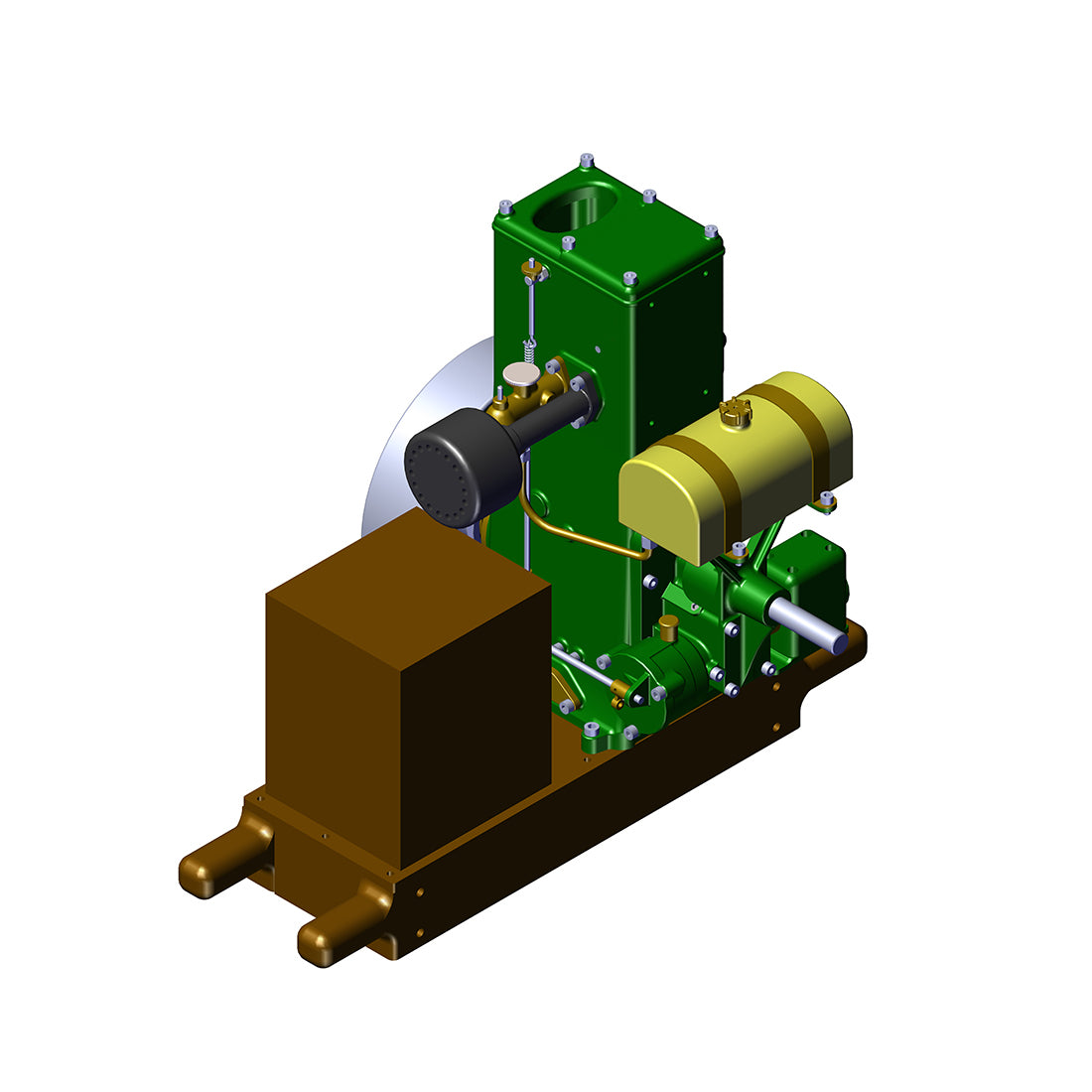 RETROL & OKMO L-D Miniature Single-Cylinder 4-Stroke Stationary Gasoline Engine Model 100th Anniversary Edition enginediyshop