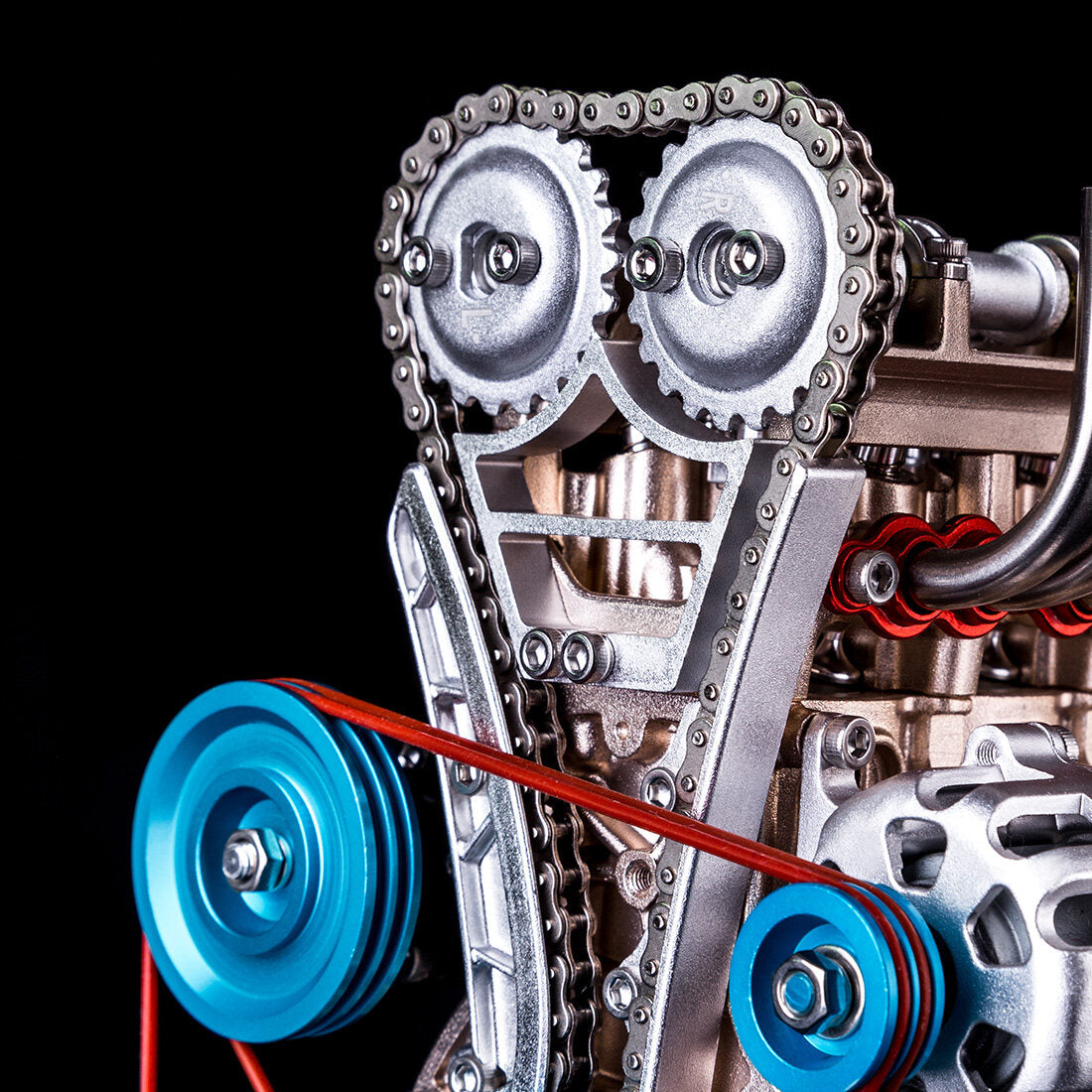 TECHING Inline-4-Zylinder-Automotor Modellbausatz - Bauen Sie Ihren Eigenen Funktionierenden Motor 5