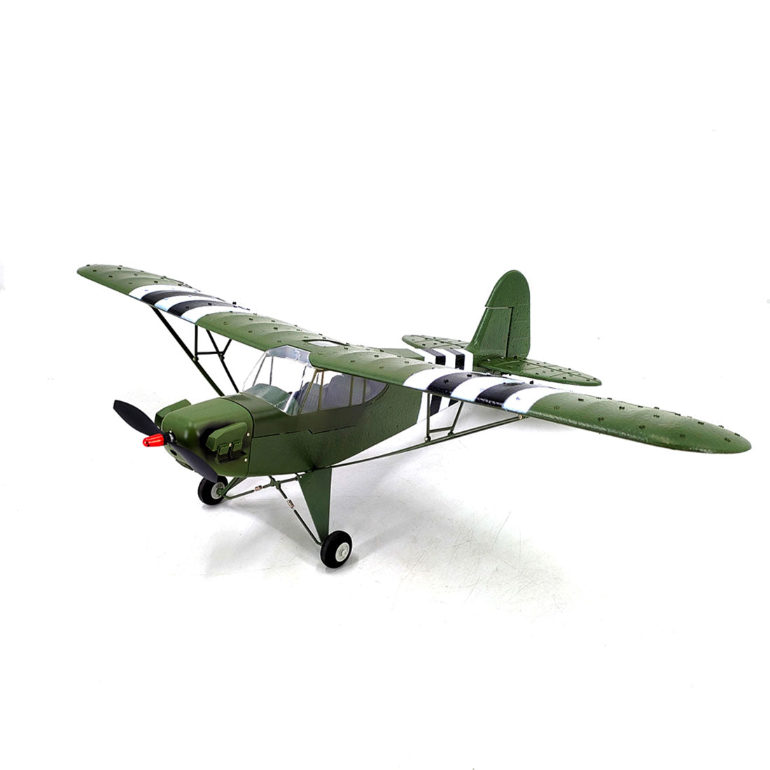 Army Cub Rcl 4 1/16 WWII PIPER J-3 CUB RC 4CH Brushless Fixed-wing Aircraft Model Mil ...