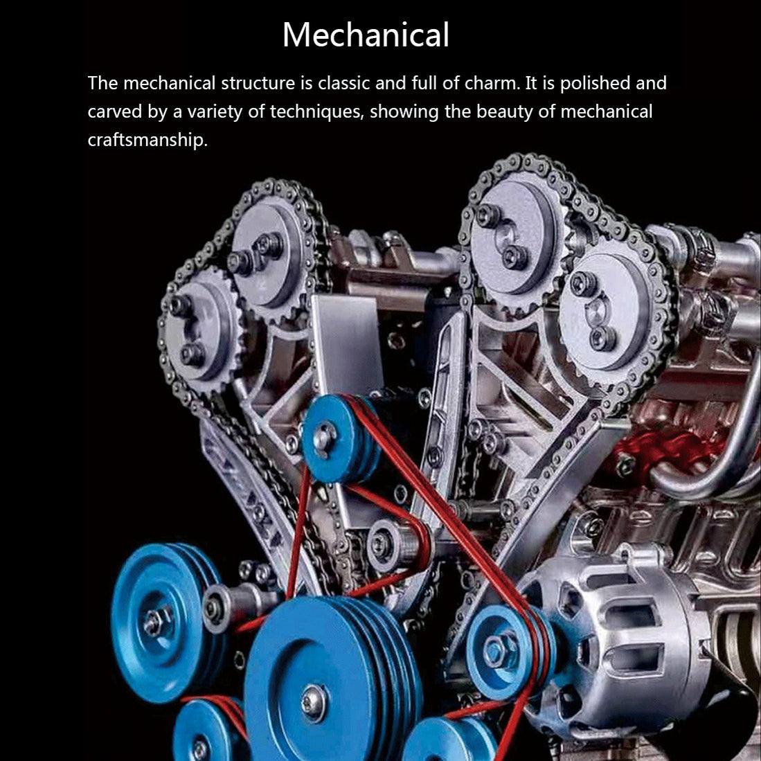 TECHING V8 Engine Model Kit - Build Your Own V8 Engine that Works ...