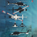 Mocsage MOC-149250 Helicopter Model Assembly Toy Building Blocks Set Creative Ornament (1039PCS) enginediyshop