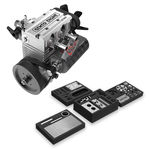 SEMTO ENGINE ST-NF2 7.0cc Mini Inline Double-cylinder Four-stroke Air ...