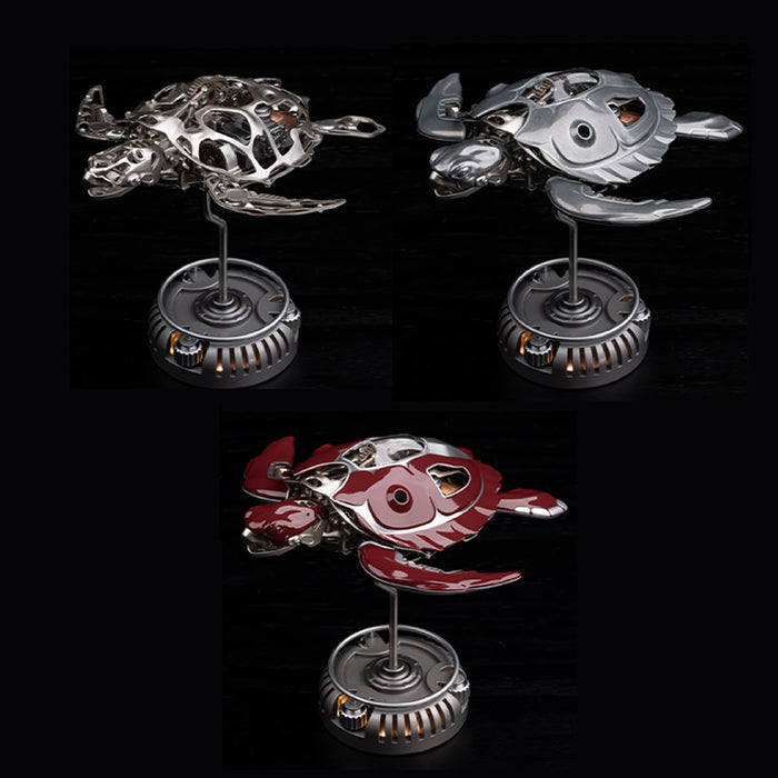 Mechanical Turtle Model, Steampunk DIY Metal Assembly Kit enginediyshop