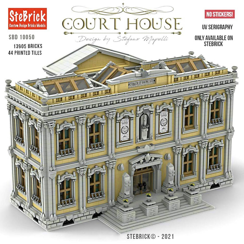 MOC-77106 The Court House Building Blocks DIY Small Particle Model without Stickers(13905PCS ） enginediyshop