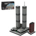 Mocsage 1/2000 Scale World Trade Center (1973-2001) Micro Parts Building Blocks Set (982PCS) enginediyshop