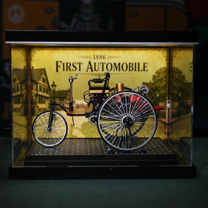 DM229 3-Sided Clear Acrylic Display Case for Model Engines-32×22×22cm enginediyshop