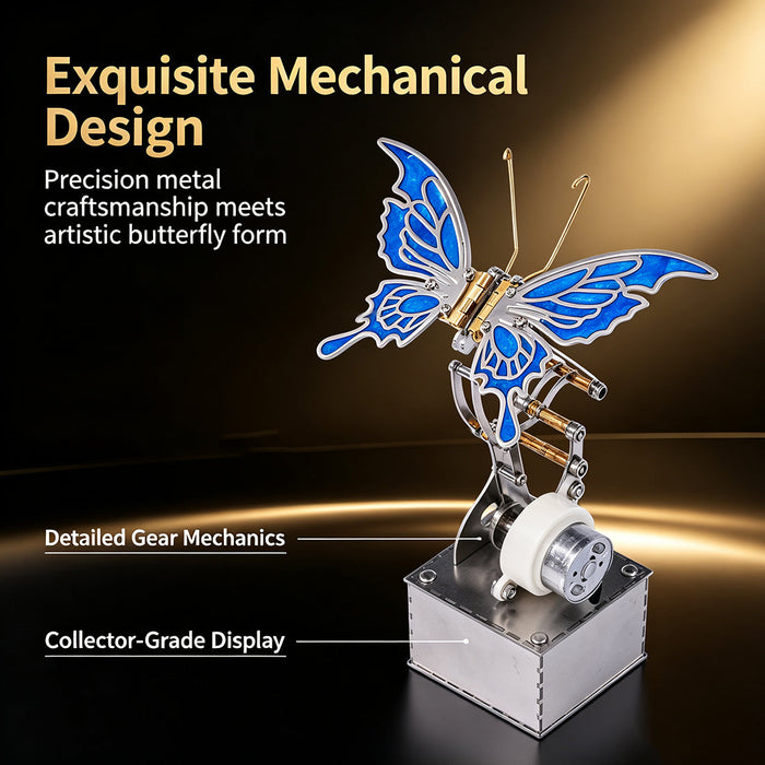 Punkbuild Mechanical Butterfly Stainless Steel DIY  Model Kit enginediyshop