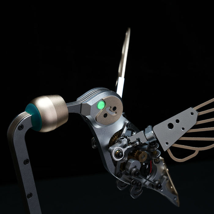 3D Metal Mechanical Hummingbird Dynamic Bionic Bird Model with Transmission DIY Assembly Kit enginediyshop