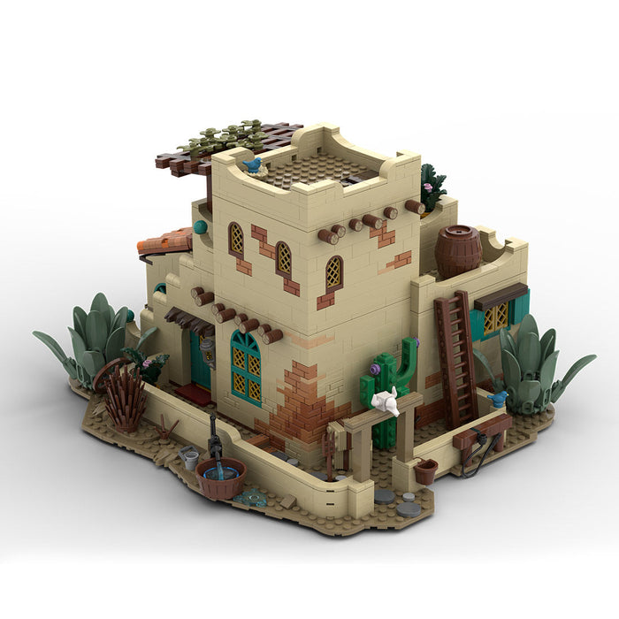 MOC-226986 Mexican-Style House Building Blocks Set-2069PCS enginediyshop