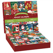 Advent Calendar Brain Teaser Adventskalender  Christmas Advent Calendar, 24-Day Countdown with 1008PCS Jigsaw Puzzle enginediyshop