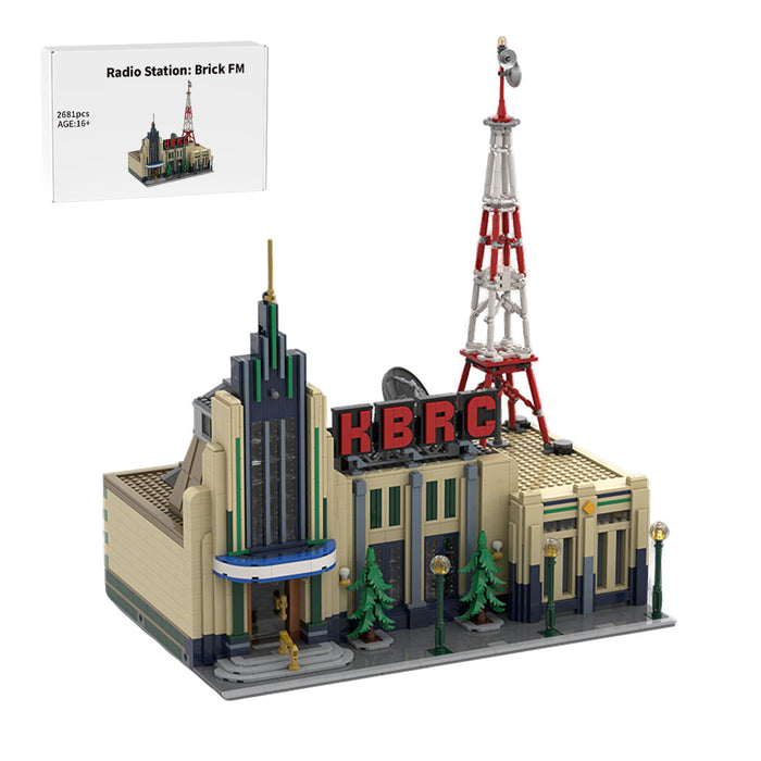MOC-226314 Radio Station BRICK KBRC Building Blocks Set-2681PCS enginediyshop